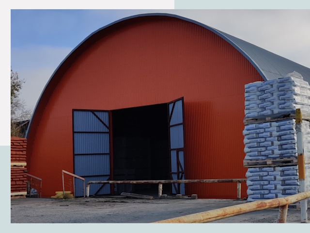 Полукруглые ангары по цене от 640 руб. в Энгельс