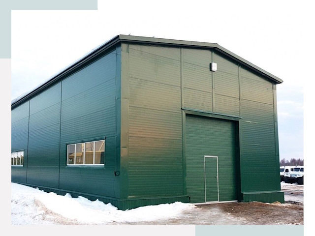 Двускатные ангары в Энгельс