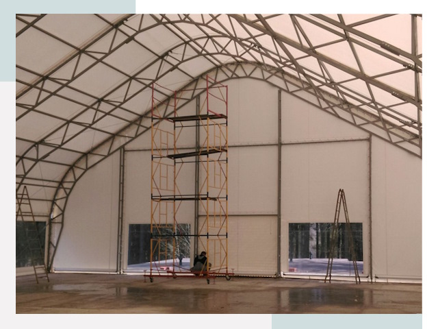 Шатровые ангары в Энгельс