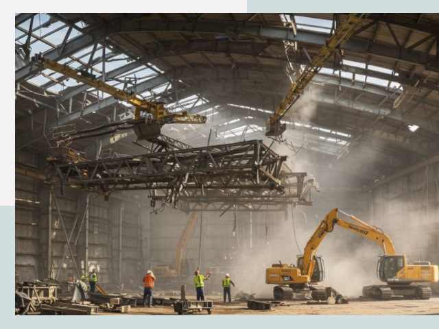 Демонтаж ангаров в Энгельс от 640 руб. за м²