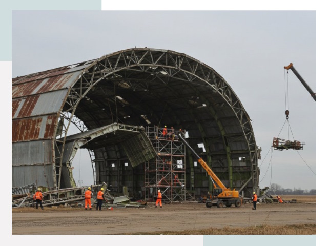 Демонтаж ангаров в Энгельс