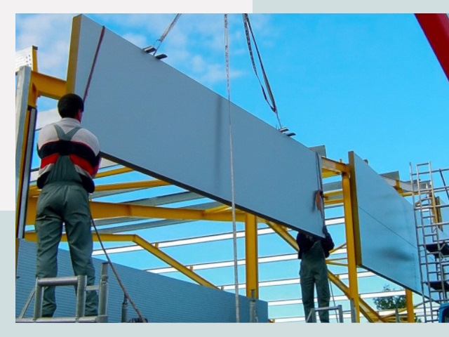 Монтаж сэндвич-панелей в Энгельс от 640 руб.